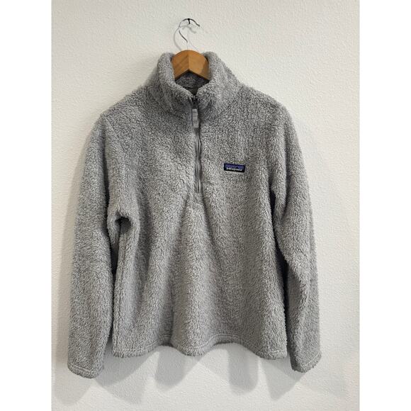 Patagonia Sweaters - Patagonia grey fluff half zip pull over